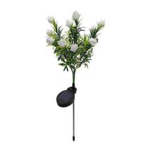 Yousheng LED sodo dekoratyvinė šviesos imitacija Gardenia puokštė lauko saulės šviesos kiemo vejos sodo kiemo apdaila Warm light