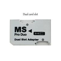Micro SD atminties kortelės adapteris, dvigubas MS Pro Duo adapteris PSP kortelei [039E02E]
