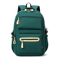 Junior High School Schoolbag Large Capacity Backpack For Men And Women žalia