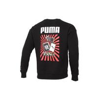Puma New Year Mahjong Series Print Back Crew Neck Sweatshirt Men Sweatshirt Black 531298-01 S