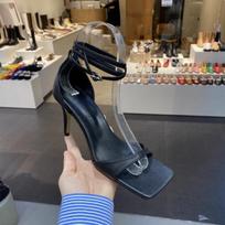 Elegantiški Moteriški Aukštakulniai Sandalai Seksualūs Stiletai Romos Batai Suknelės Mados Basakojai Moteriškos Šlepetės 2025 Tendencija Vasaros Zapatillas Mujer 34 juoda