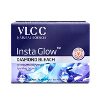 VLCC Insta Glow Diamond Bleach 402g Pack Of 1 With Diamond Powder For Skin Brightening And Glow