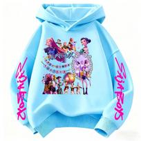 KPop Demon Hunters Hoodie Music Style Girls Fashion Casual Sweatshirt Christmas Kid K-Pop Demon Hunters Hoodies 110