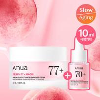 ANUA Peach 77 Niacin Enriched Cream Set (50ml + Peach Serum 10ml) 50ml + Peach Serum 10ml