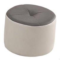 Compact Footrest for Relaxation and Comfort in Living Gray and Beige