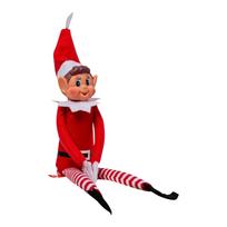 Kalėdinis blogai besielgiantis pliušinis žaislas | Elfette Novelty Long Girl Kalėdų lėlė One Size