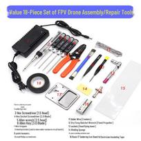 18-Piece FPV Drone Assembly & Repair Tool Kit 18 dalių rinkinys spalva