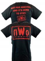 nWo Bad Has Arrived New World Order Red Logo Mens 100% Cotton T-shirt Mens Tees Top S
