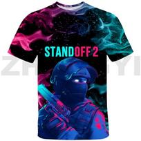 Vasaros bestseleris 3D spausdinti Standoff 2 marškinėliai vyrams Hip-Hop Aukštosios gatvės Oversized marškinėlis Vaikams Laisvalaikio Anime trumpomis rankovėmis 100