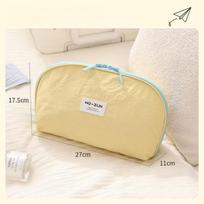 Luxury Travel Organizer Bag Portable Bra Underwear Lingerie Socks Storage Pouch for Suitcase Toiletry Accessories KTB 27*11*17.5cm geltona
