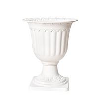 2 vnt. Vestuvių stulpelio formos plastikiniai indai Gėlių vazonas Baltas vazonas Kūrybiški vazonai Svetainė L 20.5*20.5*25cm