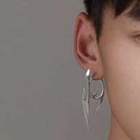Gothic Punk Personality Y2K Earrings Unisex Cyberpunk Dart Pendant Ear Studs Fashion Eardrop Jewelry Accessories Gifts