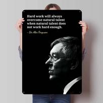Sir Alex Ferguson Citatos Skardos Ženklas Įkvepiantys Plakatai Miegamojo Dekoras Svetainės Kambario Dekoras Vyrams Metalinis Sienos Menas Freska 7.9x11.8In(20x30cm)