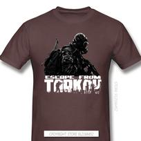 Escape From Tarkov Shooter Game Individuality T-Shirt PMC O-Neck Pure Cotton For Men S