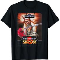 The Revenge of Shinobi key art SEGA Genesis video game T-Shirt(1) S juoda