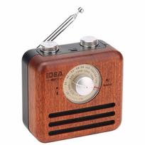Retro dizaino Bluetooth garsiakalbis su FM radiju R917-A Šviesiai rudas šviesiai ruda spalva