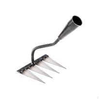 Anglinio plieno sodo grėblys efektyviems kiemo darbams with 4 Tines