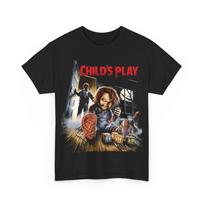 Vaikiški žaidimai Filmas Chucky Siaubo 100% Medvilnės Marškinėliai Vyriški Marškinėliai Viršus Unisex Storo Medvilnės Marškinėliai L