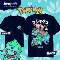 Anime Pokémon Bulbasaur Animacinis Medvilninis Marškinėliai Vasariniai Vyriški ir Moteriški Madingi Laisvalaikio Trumpomis Rankovėmis Marškinėliai Streetwear Unisex 4XL