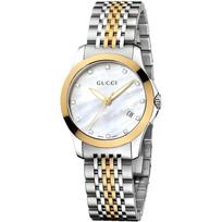 Gucci YA126513 G-Timeless Motinos perlo ciferblato moteriškas laikrodis 27mm