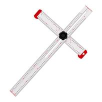 24 Inch Drywall Tool Adjustable T-Square Precision Aluminum Tool white