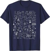 Mokslas Fizika Matematika Chemija Biologija Astronomija Dovana Unisex Marškinėliai L
