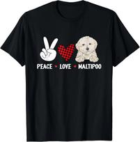 Maltipoo, Taika Meilė Maltipoo Dovana Unisex Marškinėliai XL