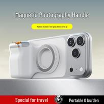 Magnetic Camera Grip with Bluetooth Zoom, Lens Switch, and Stabilizer