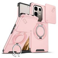 For Infinix Note 50 Case Infinix Note 50 Pro 4G Cover Magnetic Ring Armor Slide Camera Lens Case Magsafe Wireless Charge Cover Infinix Note 50 4G