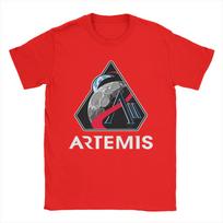 Artemis II Mission Patch Worm Logo T Shirt Summer  YK Fun T Shirts Cotton Hippie Tshirt For Unisex Print Tees S