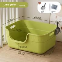 Extra Large Splash-Proof Cat Litter Box with High Sides Pet Supplies