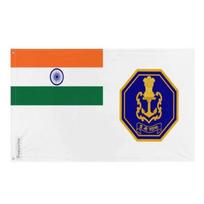 Drapeau de l'inde pavillon militaire – 64 x 96 cm – Polyester – Œillets en fer – Résistant gryna