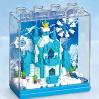 DIY DISPLAY BOX Ice Palace Wedding Church Harry Castle Fairy Tale Dream House Building Blocks Model Bricks Kids Sets Kits Toys