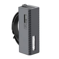 Silicone Power Bank Protector With Cable Management Soft Shock Resistant Case For CUKTECH No.15 tamsiai pilka spalva