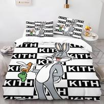 Katinas Animacinis Triušis Antklodės Užvalkalas Odai Draugiškas ir Kvėpuojantis Antklodė Šiluma Vaikų Miegamojo Lovos EU Single(135*200cm)3pcs