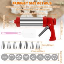 Churrera Churro Maker Machine Stainless Steel DIY Cake Cream Decor Making Machine Nozzles Mold Biscuit Maker Kitchen Baking Tool