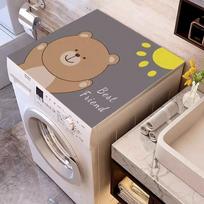 Cartoon Drum Washing Machine Top Pad, Dust Cover Cover, Diatom Mud Double Door, Refrigerator Cover, Absorbent Mat, Bedside Table Mat 60*60cm