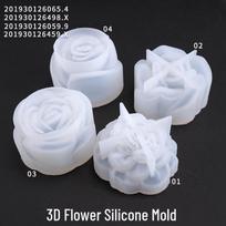 Poppy Crystal 3D Flower Silicone Mold - High Gloss Epoxy Jewelry DIY Silicone Flower 00201
