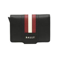 Bally Minimalistinis Dryžuotas Sulankstomas Odinis Kortelių Dėklas Vyriškas Piniginė Juoda 6227969 Basic Set (Bag+Dust Bag)