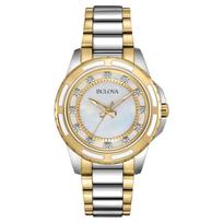 Bulova Women's Quartz Rose Gold 98P140 rožinio aukso spalvos