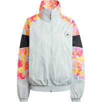 Adidas Stella McCartney Sportinis Džemperis Retro Sportinis Laisvo Kirpimo Dvigubas Užtrauktukas Pilnas Užtrauktukas Apykaklė Striukė Moteriškos Striukės Sidabrinė IX1703 2XS