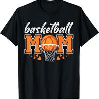Basketball Mom Mama Mothers Game Day Women T Shirt S juoda