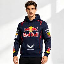 Vyriški pavasario ir rudens Red Bull F1 lenktynių ir motociklininkų drabužiai, Red Bull nišos stilius, naujas spausdintas ilgomis rankovėmis stilius XS