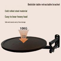 Sienoje tvirtinamas sulankstomas šoninis staliukas su lentyna daiktams laikyti Cold-rolled steel black