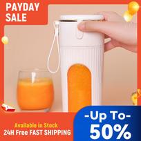 340ml Portable Juicer Electric Juicer Cup Rechargeable Blender Cup 1200mAh Mini Electric Juicer 14 Blades for Smoothies Shakes China Mainland
