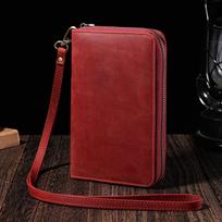 Passport Wallet with AirTag Holder Leather Neck hanging style passport Organizer with Key Chain, Card Slots for Anti-Loss Travel bordinė