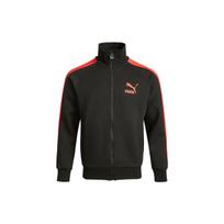 Puma Colorblock Logo Print Knit Collar Jacket Men Jackets Black 531377-51 M