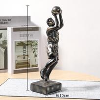 Nordic Modern Golf Basketball Action Figure Resin Crafts Decoration Creative Home Living Room Desk Window Statue Souvenir Gift
