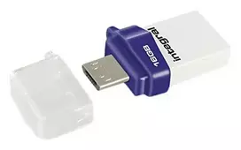 USB atmintinė „Integral Micro Fusion“, 16GB (INFD16GBMIC3.0- OTG)