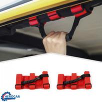 2pcs Roll Bar Grab Handles Grip Handle for Jeep Wrangler,Jeep Gladiator JT Red